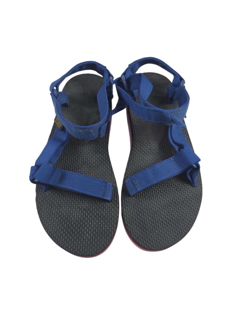 Teva Original Universal Platform Sandals Blue Red Stripe Women’s Size 10